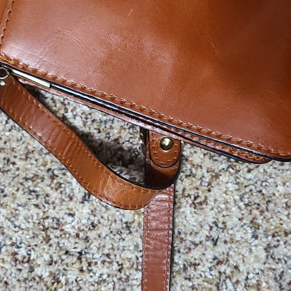 Vntg. LESAC Accordion Leather Crossbody Bag! CLEAN!! - Picture 14 of 16